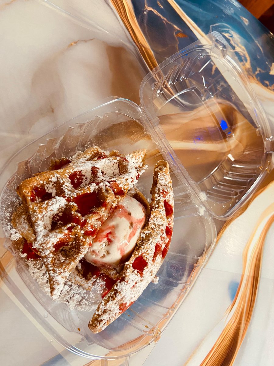 Waffle Ice Cream Sandwhich