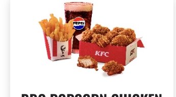 BBQ Popcorn Chicken Combo