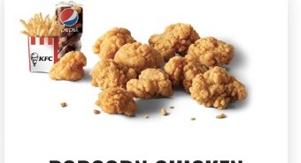 Popcorn Chicken Combo