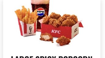 Large Spicy Popcorn Combo